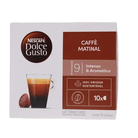 CAFÉ CÁPSULAS DOLCE GUSTO MATINAL C/10 UNIDADES 360-1