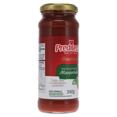 Molho De Tomate Predilecta Premium c Manjericao 340g 360-32