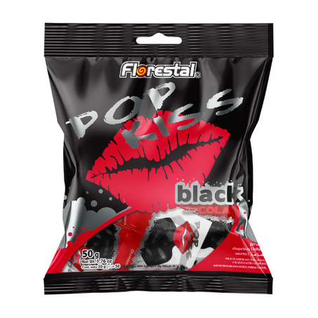 PIRULITO FLORESTAL 50G POP KISS BLACK