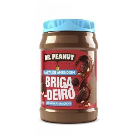Creme De Amendoim Dr. Peanut Sem Açúcar Brigadeiro Pote 350g 
 