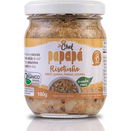 Alimento infantil papapa risotinho arroz, qui frango e legumes 180g
