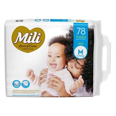 Fralda Desc Mili 80un Lovecare M Giga