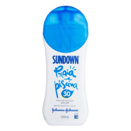 Protetor Solar FPS 30 Sundown Praia e Piscina Frasco 120ml