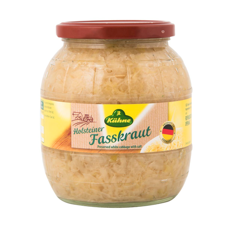 Chucrute (repolho) alemão kuhne tradicional em conserva 700g