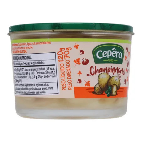 Cogumelos em conserva cepêra champignon 360-32