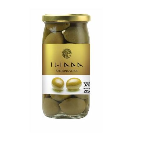 Azeitona verde com caroço iliada 215g