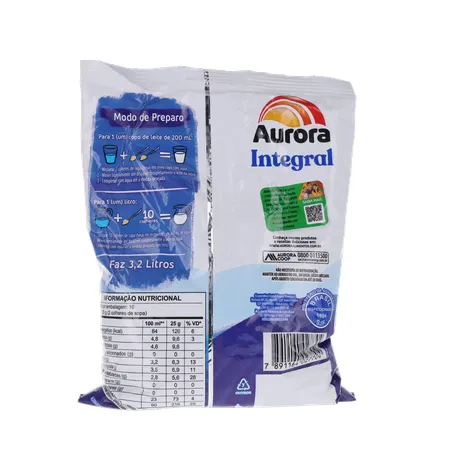 Leite em Pó Aurora Integral Pacote 400gr 360-17