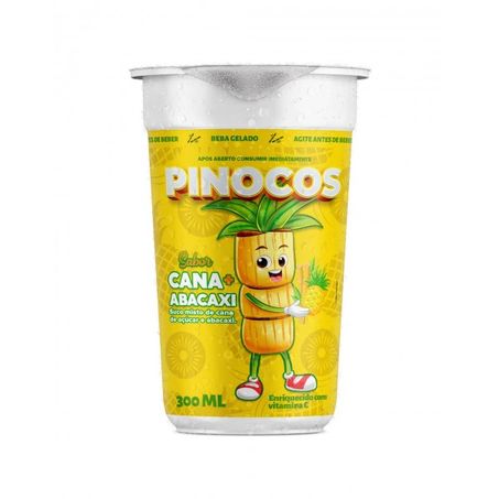 Suco Pinocos Misto Caldo De Cana Com Abacaxi Copo 300ml 
 