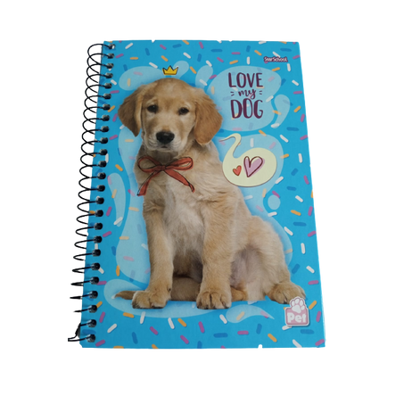 Caderno starschool pet cd 1/4 80f