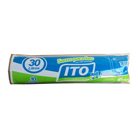 SACO LIXO EM ROLO ITO 30 LITROS C/10              