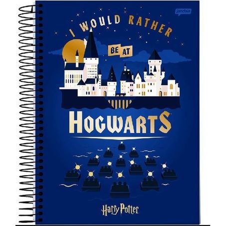 CADERNO JANDAIA 12 MATÉRIAS CAPA DURA HARRY POTTER 240 FOLHAS