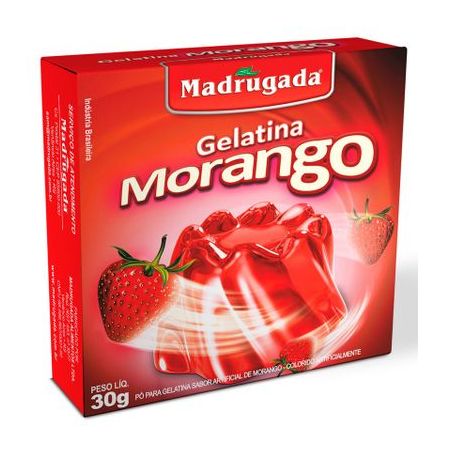 Gelatina madrugada morango 30g*