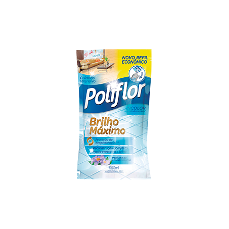 CERA LÍQUIDA POLIFLOR MAIS BRILHO INCOLOR 500ML