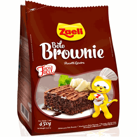Mistura para bolo zaeli brownie 450g