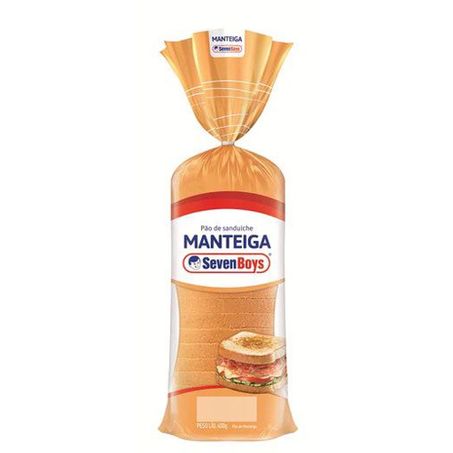 Pão seven boys manteiga 450g