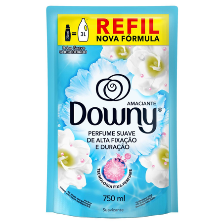 Amaciante Concentrado Downy 750ml - Brisa Suave - Sachê