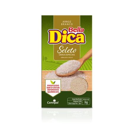 Arroz bella dica 1kg seleto sem defensivos
