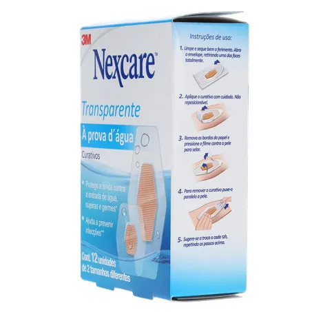 Curativo nexcare á prova de água tamanhos diferentes caixa c-12unid 360-6