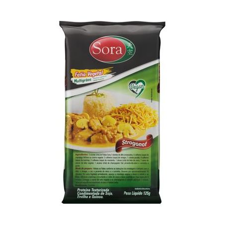 PROTEINA DE SOJA SORA FATIAS CARNE BRANCA 125G