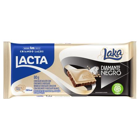 Chocolate Lacta 80g - Diamante Negro e Laka