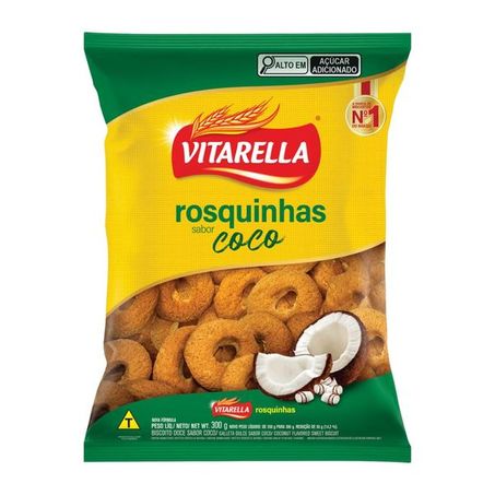 ROSQUINHAS VITARELLA 300G COCO CX 24.0
