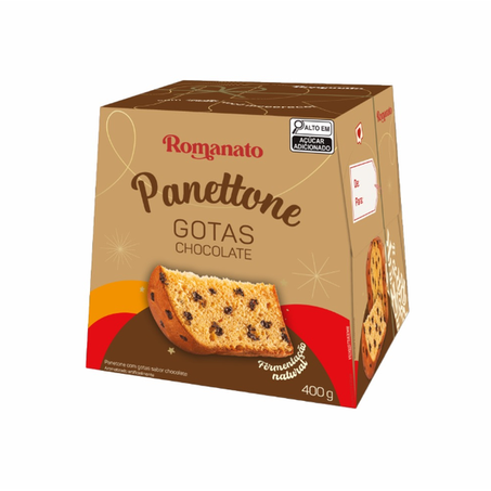 PANETONE ROMANATO GOTAS DE CHOCOLATE 400G