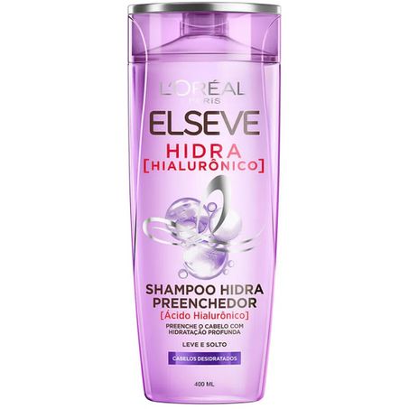 Shampoo elseve 400ml hidra hialurônico
