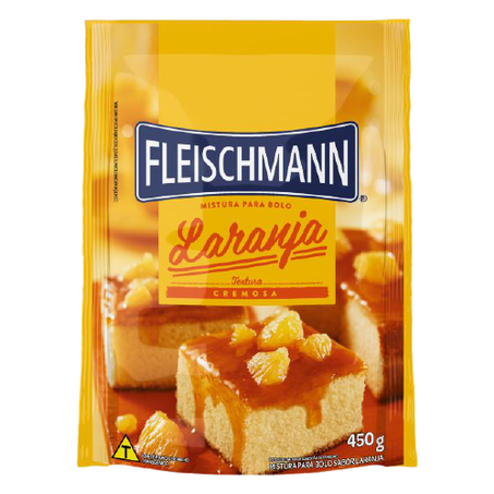 MISTURA PARA BOLO CREMOSO LARANJA FLEISCHMANN 390G