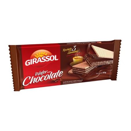Wafer girassol chocolate 60g