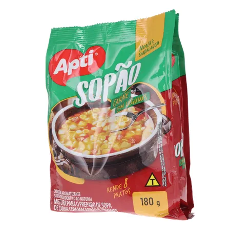 Sopão Carne com Macarrão e Legumes Apti 180g 360-2