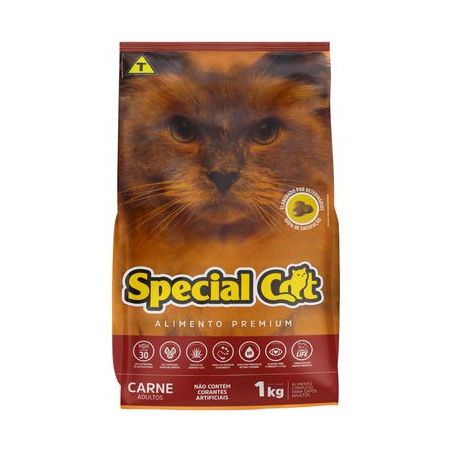 Racao Special Cat 1kg Premium Adultos Carne