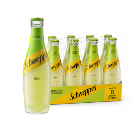Refrigerante schweppes pcc/06x250ml garrafa citrus pc