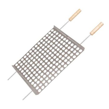 Grelha mor moeda aco inox 40x50 r3376