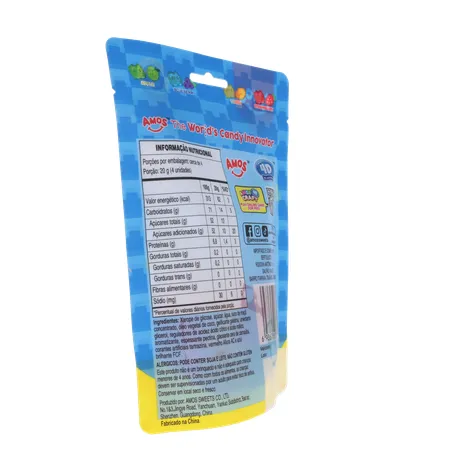 Bala de Gelatina Amos Gummy Blocks Sachê 72gr 360-13