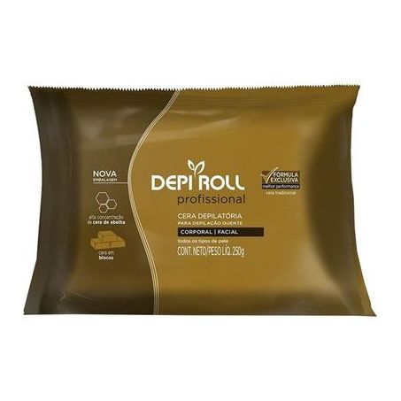 CERA DEPILATORIA DEPI ROLL BL 250G AMARELO