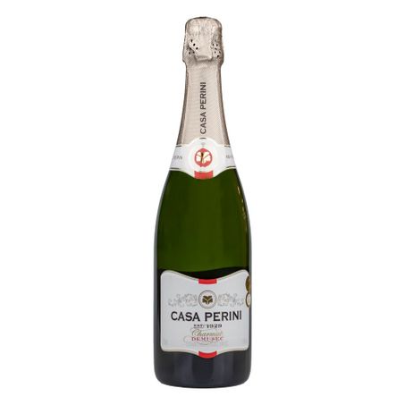 ESPUMANTE NATURAL BRANCO DEMI-SEC CHARMAT 750ML CASA PERINI