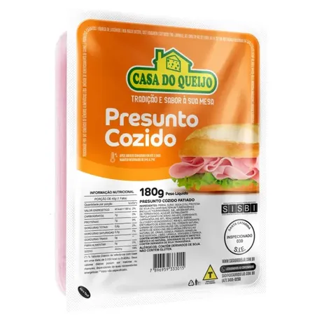 Presunto Casa Do Queijo Fatiado 180g 
 