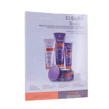 Kit Shampoo Condic Liso Intenso Eudora 375ml 360-17