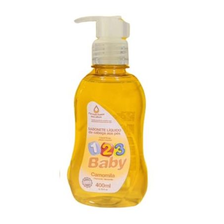Sabonete Liquido Infantil 123 Baby Camomila 400ml