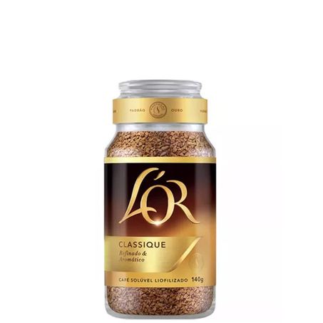 Café Solúvel Liofilizado L'or Classique Pote de Vidro 140gr