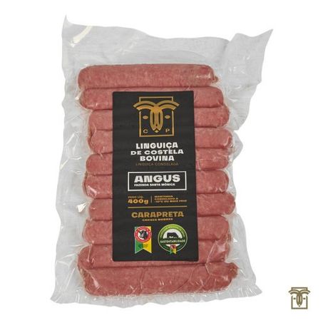 LINGUICA COSTELA BOVINA CARA PRETA 400G