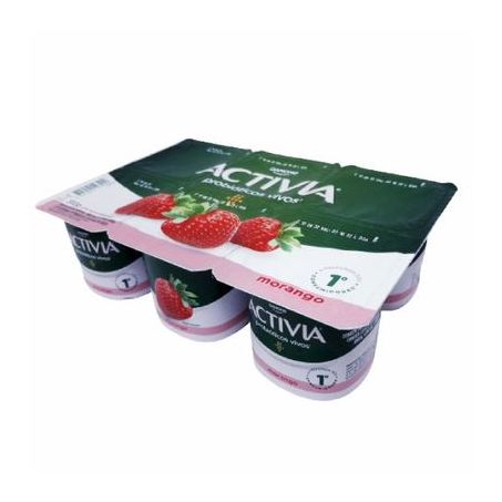 Iogurte activia 510g sabor morango