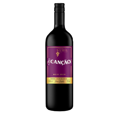 Vinho canção tinto meio seco 750ml