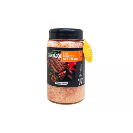 Temp Tempero a Mais 495g Pote Sal Grosso Defumado
