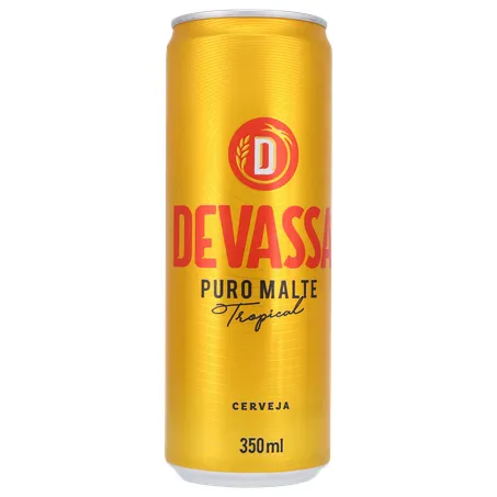 Cerveja Lager Devassa Puro Malte Tropical Lata 350ml 360-35