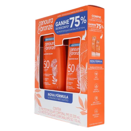 Protetor solar corporal cenoura e bronze 360-5