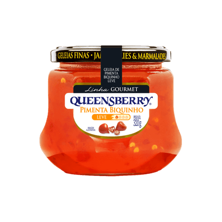 GELEIA QUEENSBERRY GOURMET 320G PIMENTA BIQUINHO