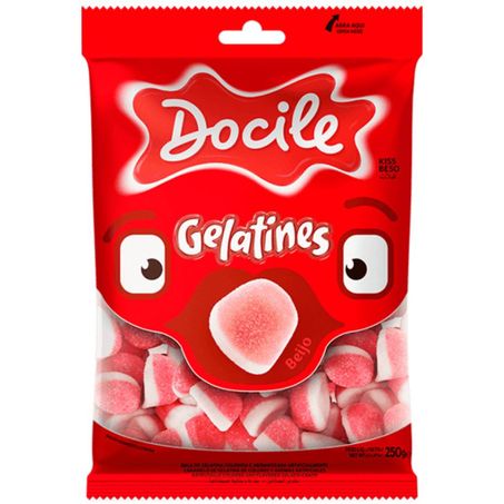Bala gelatines docile 250gr beijo