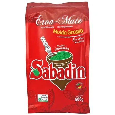 Erva mate sabadin moida grossa 500g