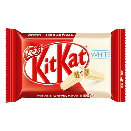 CHOC.KIT KAT 41.5G 4 FINGERS BRANCO CX 24.0